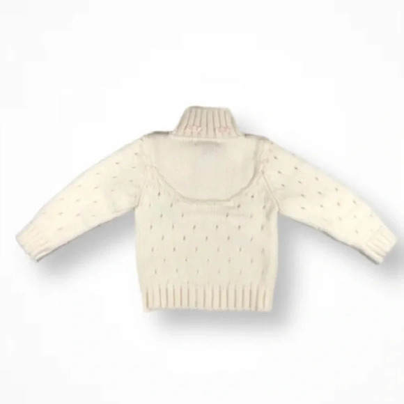 GiltKnits Cream  Knitted Long Sleeve Sweater - Picture 4 of 5